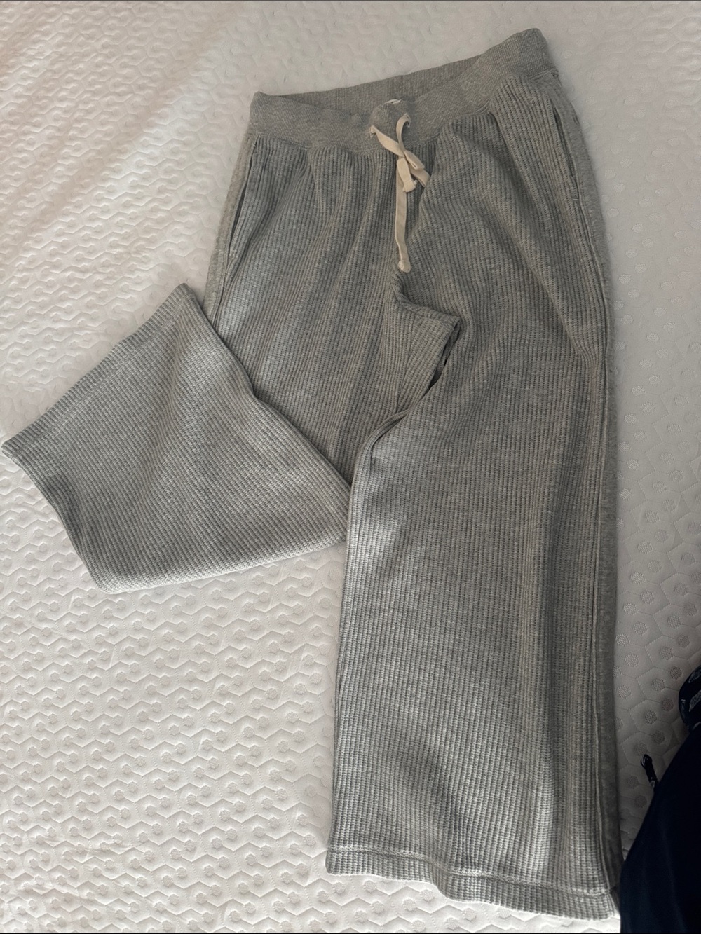 aerie essential waffle trouser